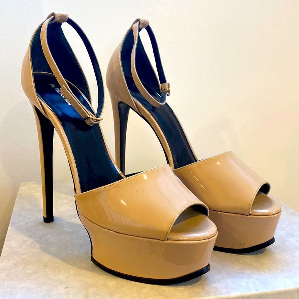 Roberto Cavalli geisha platform sandals